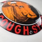 Vintage Dr Bull's Sign – Porcelain Button Convex Sales Medicine Gas Pump Sign - Image 11
