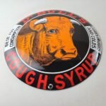 Vintage Dr Bull's Sign – Porcelain Button Convex Sales Medicine Gas Pump Sign - Image 15