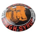 Vintage Dr Bull's Sign – Porcelain Button Convex Sales Medicine Gas Pump Sign - Image 2