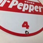Vintage Dr Pepper Porcelain Sign – Beverage Collection Man Cave Bar Gas Sign - Image 11