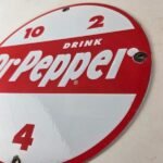 Vintage Dr Pepper Porcelain Sign – Beverage Collection Man Cave Bar Gas Sign - Image 13
