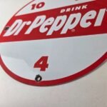 Vintage Dr Pepper Porcelain Sign – Beverage Collection Man Cave Bar Gas Sign - Image 14