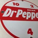 Vintage Dr Pepper Porcelain Sign – Beverage Collection Man Cave Bar Gas Sign - Image 6