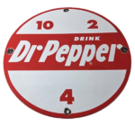 Vintage Dr Pepper Porcelain Sign – Beverage Collection Man Cave Bar Gas Sign