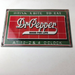 Vintage Dr Pepper Porcelain Sign – Beverage Soda Cola Advertising Bar Gas Sign - Image 15