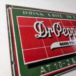 Vintage Dr Pepper Porcelain Sign – Beverage Soda Cola Advertising Bar Gas Sign - Image 5