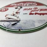 Vintage Dr Pepper Sign – Porcelain Cola Soda Beverage Gas Station Advertise Sign - Image 14