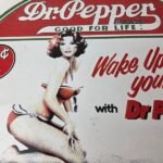 Vintage Dr Pepper Sign – Porcelain Cola Soda Beverage Gas Station Advertise Sign - Image 3