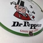 Vintage Dr Pepper Sign – Porcelain Soda Cola Beverage Gas Service Station Sign - Image 11