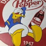 Vintage Dr Pepper Sign – Porcelain Soda Cola Man Cave Collection Sign - Image 3