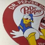 Vintage Dr Pepper Sign – Porcelain Soda Cola Man Cave Collection Sign - Image 6