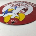 Vintage Dr Pepper Sign – Porcelain Soda Cola Man Cave Collection Sign - Image 10