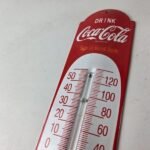 Vintage Drink Coca Cola Sign – Refresh Yourself Ad Sign on Porcelain Thermometer - Image 12