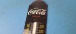 Vintage Drink Coca-Cola Sign – Soda Pop Gas Ad Sign on Porcelain Thermometer - Image 4