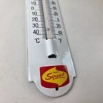 Vintage Drink Squirt Sign – Soda Pop Gas Ad Sign on Porcelain Thermometer - Image 11