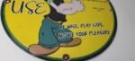 Vintage Duplex Marine Oil Sign – Popeye Gas Service Display Ad Porcelain Sign - Image 7