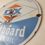 Vintage DX Diamond Motor Oil Sign – Americas Gasoline Outboard Porcelain Sign - Image 13