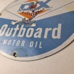 Vintage DX Diamond Motor Oil Sign – Americas Gasoline Outboard Porcelain Sign - Image 14