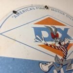 Vintage DX Diamond Motor Oil Sign – Americas Gasoline Outboard Porcelain Sign - Image 5