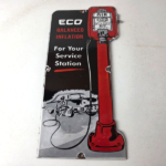 Vintage Eco Balanced Inflation Sign – Tire Service Advertising Porcelain Sign - Image 15