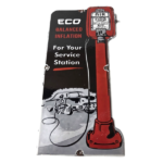 Vintage Eco Balanced Inflation Sign – Tire Service Advertising Porcelain Sign - Image 2