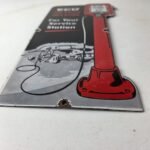 Vintage Eco Balanced Inflation Sign – Tire Service Advertising Porcelain Sign - Image 10