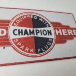 Vintage Engine Mechanic Parts Porcelain Sign – Sales Dealer Gas Pump Sign - Image 7