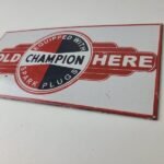 Vintage Engine Mechanic Parts Porcelain Sign – Sales Dealer Gas Pump Sign - Image 9