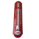 Vintage Esso Gas Station Sign – Service Pump Ad Sign on Porcelain Thermometer