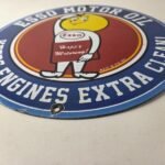 Vintage Esso Gasoline Sign – Gas Service Station Auto Oil Drop Porcelain Sign - Image 10