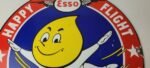 Vintage Esso Gasoline Sign – Gas Service Station Auto Tiger Tank Porcelain Sign - Image 3