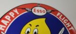 Vintage Esso Gasoline Sign – Gas Service Station Auto Tiger Tank Porcelain Sign - Image 5