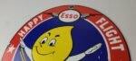 Vintage Esso Gasoline Sign – Gas Service Station Auto Tiger Tank Porcelain Sign - Image 8