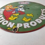 Vintage Esso Gasoline Sign – Goofy Aviation Service Station Porcelain Gas Sign - Image 10