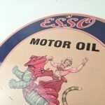 Vintage Esso Gasoline Sign – He-Man Action Figure Toys Porcelain Gas Sign - Image 12