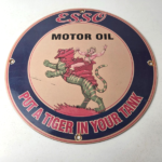 Vintage Esso Gasoline Sign – He-Man Action Figure Toys Porcelain Gas Sign - Image 15
