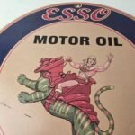Vintage Esso Gasoline Sign – He-Man Action Figure Toys Porcelain Gas Sign - Image 3