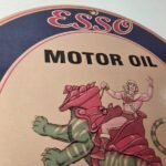 Vintage Esso Gasoline Sign – He-Man Action Figure Toys Porcelain Gas Sign - Image 5