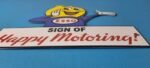Vintage Esso Gasoline Sign – Oil Drop Boy Porcelain Gas Station Pump Sign - Image 11
