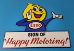 Vintage Esso Gasoline Sign – Oil Drop Boy Porcelain Gas Station Pump Sign - Image 2