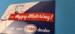 Vintage Esso Gasoline Sign – Porcelain Gas Attendant Filling Station Pump Sign - Image 9