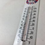 Vintage Esso Gasoline Sign – Service Pump Tiger Ad Sign on Porcelain Thermometer - Image 13