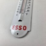 Vintage Esso Gasoline Sign – Service Pump Tiger Ad Sign on Porcelain Thermometer - Image 14