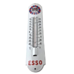 Vintage Esso Gasoline Sign – Service Pump Tiger Ad Sign on Porcelain Thermometer - Image 2