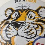 Vintage Esso Gasoline Sign – Tiger Auto Tank Gas Station Porcelain Sign - Image 3