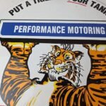 Vintage Esso Gasoline Sign – Tiger Gas Service Station Auto Tank Porcelain Sign - Image 3
