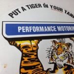 Vintage Esso Gasoline Sign – Tiger Gas Service Station Auto Tank Porcelain Sign - Image 5