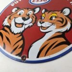 Vintage Esso Gasoline Sign – Tiger Gas Station Porcelain Gas Sign - Image 14