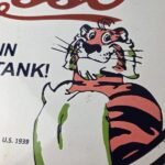 Vintage Esso Gasoline Sign – Tiger Gas Station Porcelain Sign - Image 3