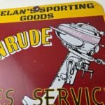 Vintage Evinrude Outboards Sign – Porcelain Marine Boating Fishing Gas Pump Sign - Image 3